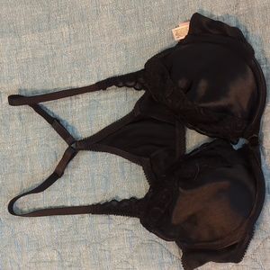 Victoria Secret Black Satin Bra